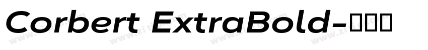 Corbert ExtraBold字体转换